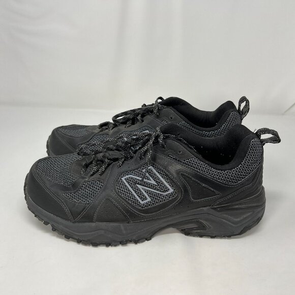 New Balance 481 V3 Mens Size 11.5 4E Black Gray Trail Running Shoes MT481LB3
